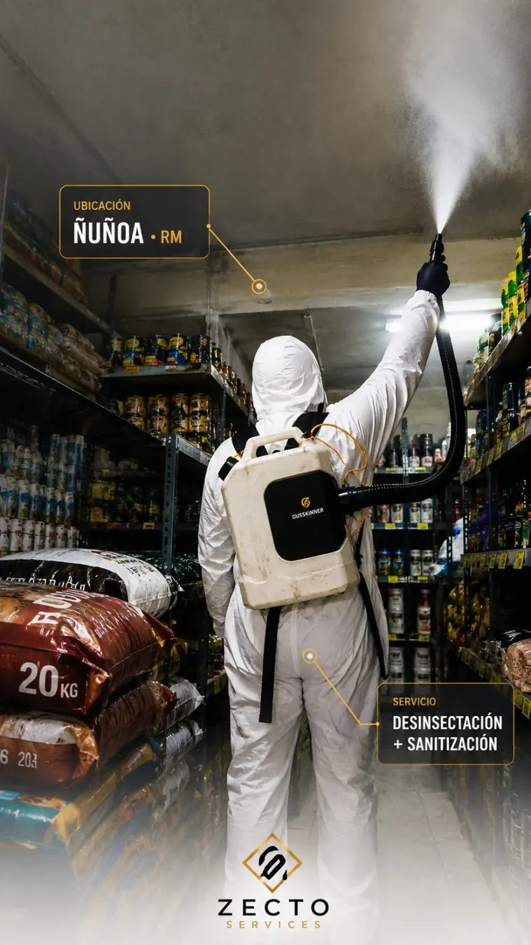 Desinsectación y sanitización profesional en Ñuñoa